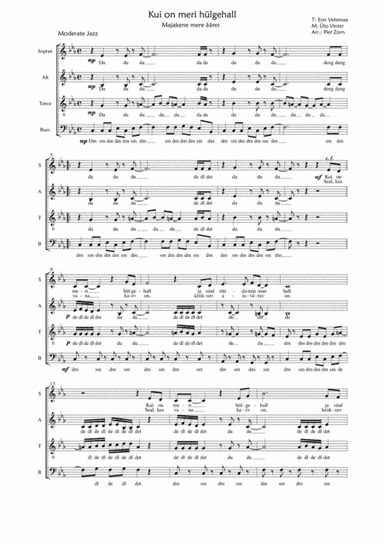 Majakene mere ääres (Kui on meri hülgehall) (arr. Piet Zorn)