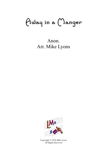 Saxophone Quintet - Away in a Manger (arr. Mike Lyons)