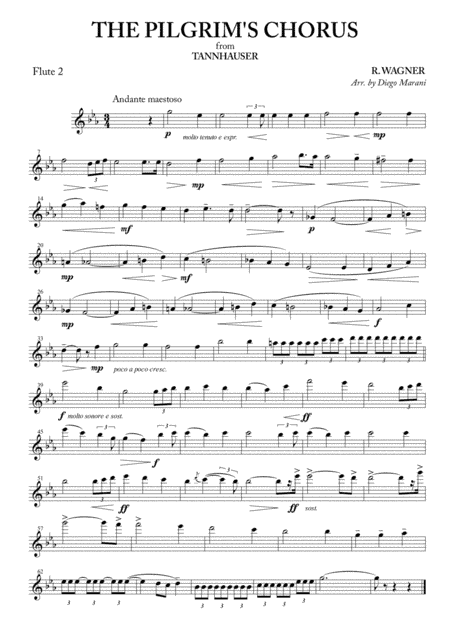 The Pilgrim's Chorus for Flute Quartet (arr. Diego Marani)