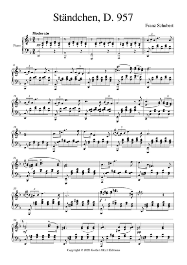Ständchen (arr. Golden Skull Editions)