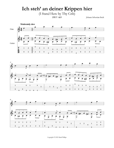 Ich steh’ an deiner Krippen hier (I Stand Here by Thy Crib) (arr. Mark Phillips)