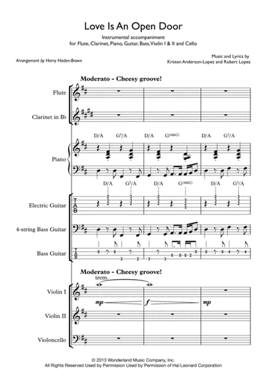 Love Is An Open Door (arr. Harry Haden-Brown)