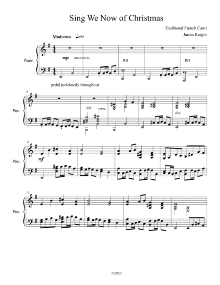 Sing We Now of Christmas (arr. Knight)