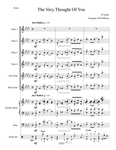 The Very Thought Of You (arr. DB Williams)
