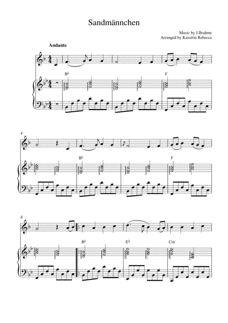 Sandmännchen (arr. Kaiserin Rebecca)