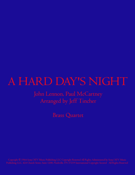 A Hard Day's Night (arr. Jeff Tincher)