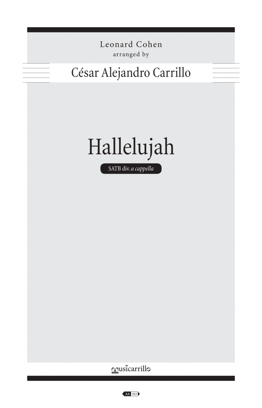 Hallelujah (arr. Cesar Alejandro Carrillo)