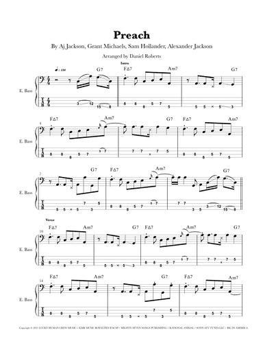 Preach (arr. Daniel Roberts)