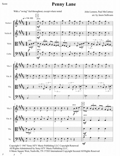 Penny Lane (arr. Jason Sullivann)