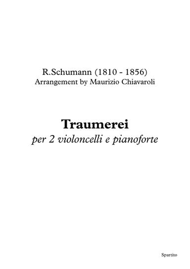 Traumerei (Sogno) (arr. Maurizio Chiavaroli)