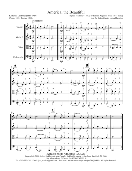 America the Beautiful (arr. Joel Jacklich (ASCAP))