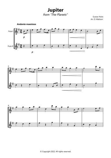 Jupiter (arr. Douglas Wattson)