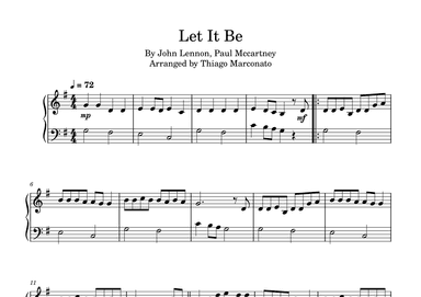Let It Be (arr. Thiago Marconato)