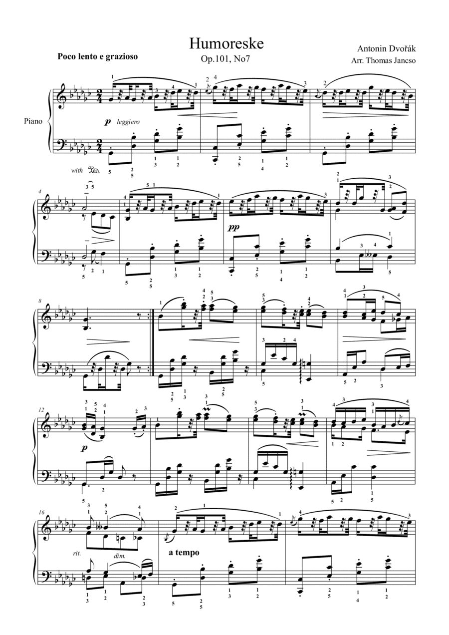 Humoresque (arr. Thomas Jancso)