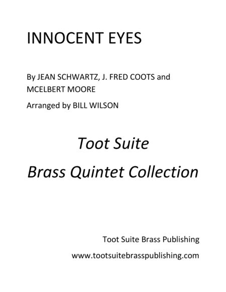 Innocent Eyes (arr. Bill Wilson)