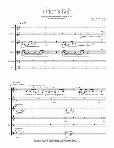 Orion's Belt (arr. Katherine Bodor)