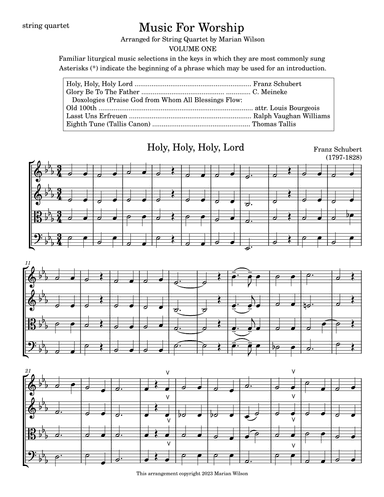 Music For Worship (arr. Marian Wilson)