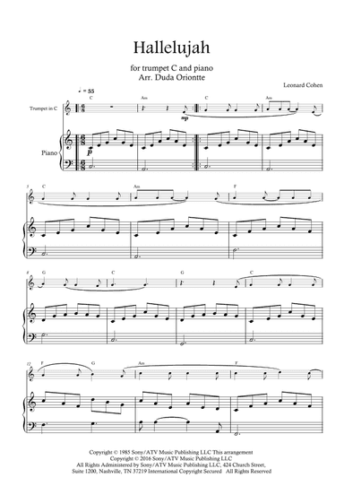 Hallelujah (arr. Duda Oriontte)