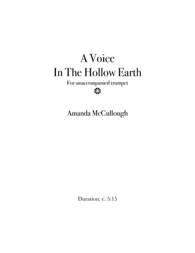 A Voice in the Hollow Earth