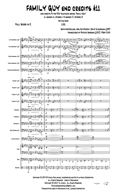 Theme From Family Guy (arr. Patrick Sheehan)