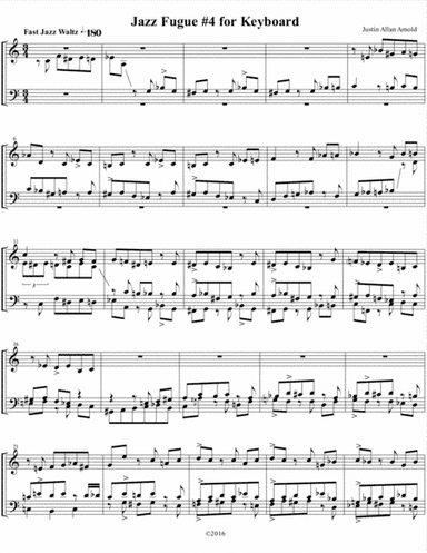 Jazz Fugue # 4 for Keyboard