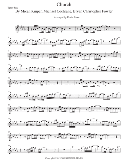 Church (take Me Back) (arr. Kevin Busse)
