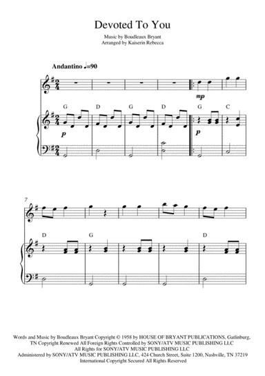 Devoted To You (arr. Kaiserin Rebecca)