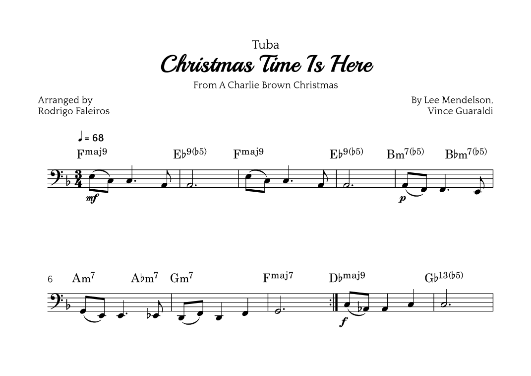 Christmas Time Is Here (arr. Rodrigo Faleiros)