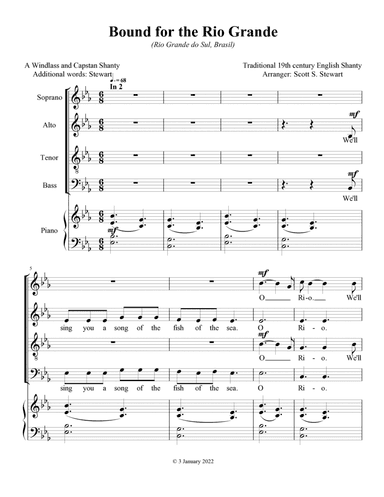 Bound for the Rio Grande (Sea Shanty) (arr. Scott S. Stewart)