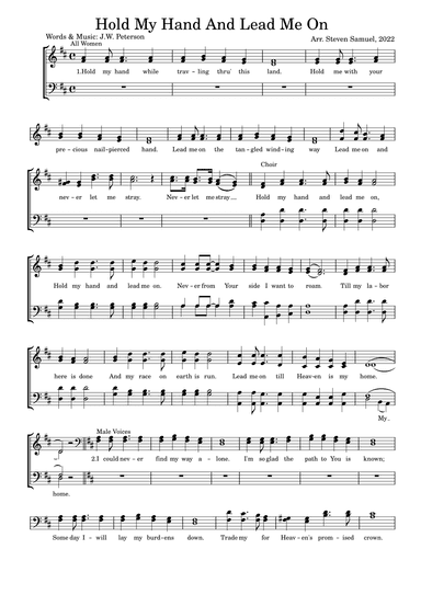 Hold My Hand and Lead Me On