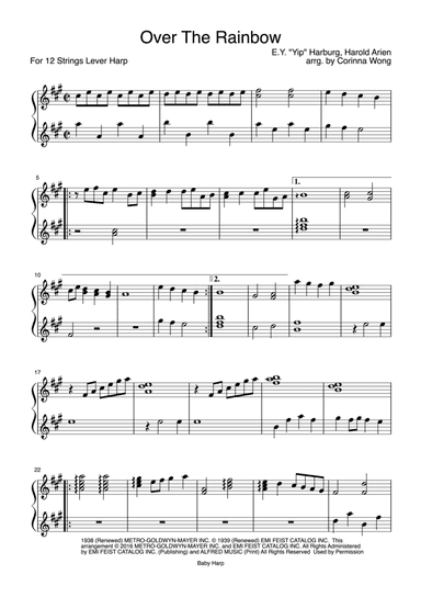 Over The Rainbow (arr. Corinna Wong)