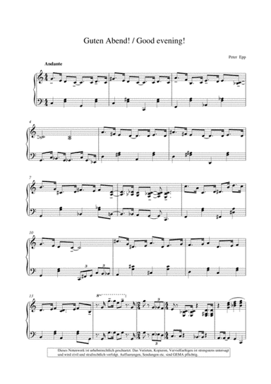 Good evening! (Piano Collection fuer Entertainer)