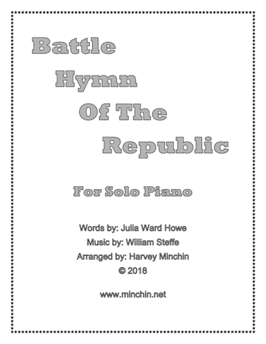 Battle Hymn Of The Republic (arr. Harvey Minchin)