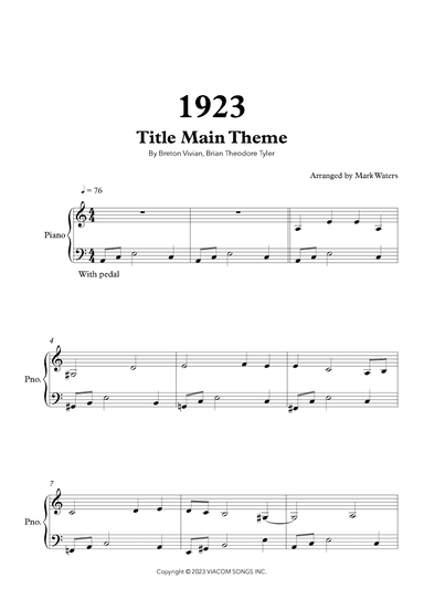 1923 (arr. Mark Waters)