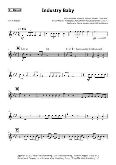 Industry Baby (arr. Douglas Wattson)
