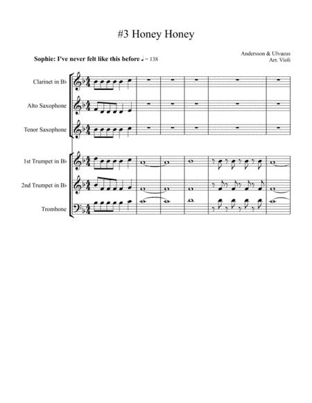 Honey, Honey (arr. Jenna Violi)