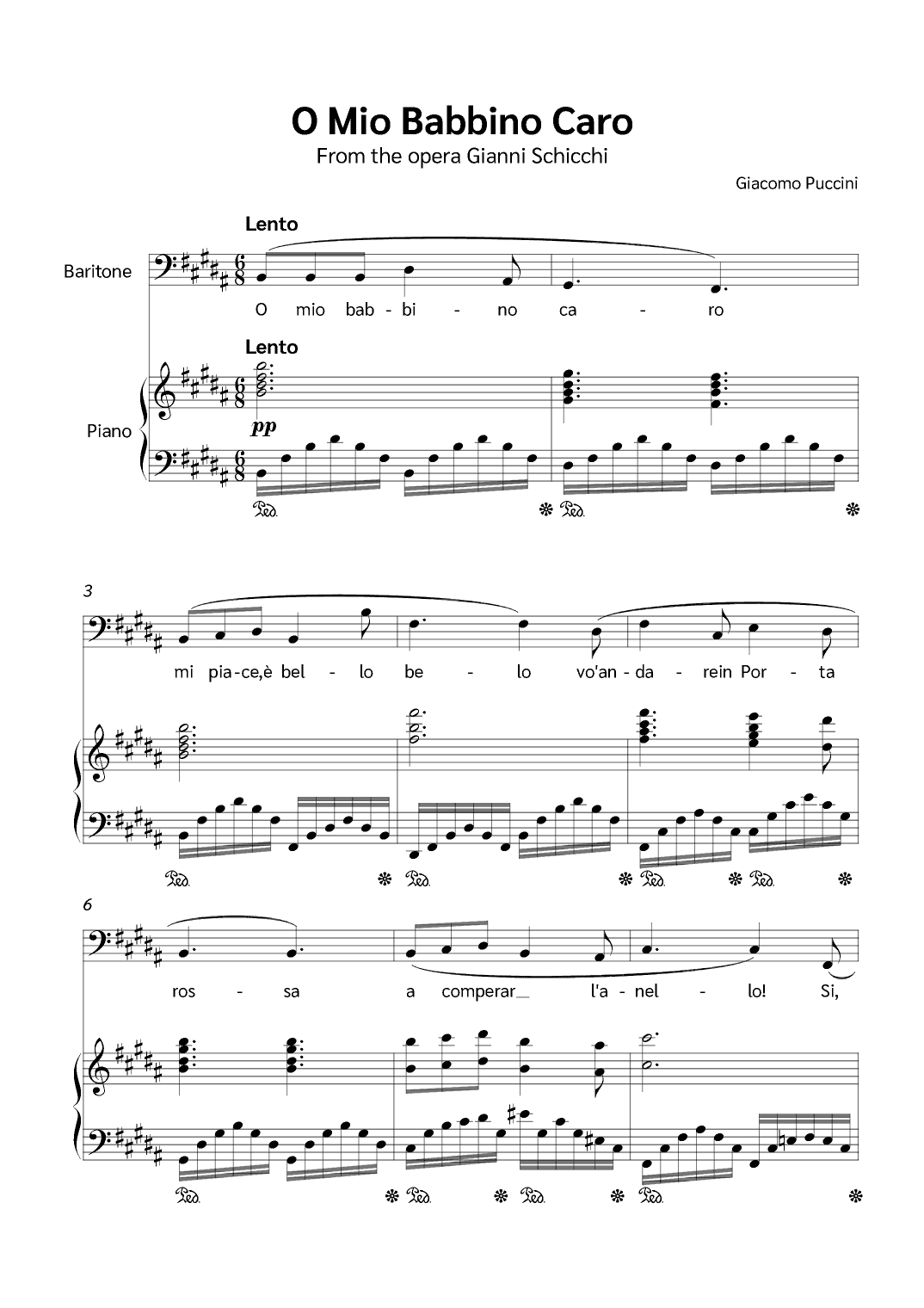 O Mio Babbino Caro (arr. Jackson Spindler)
