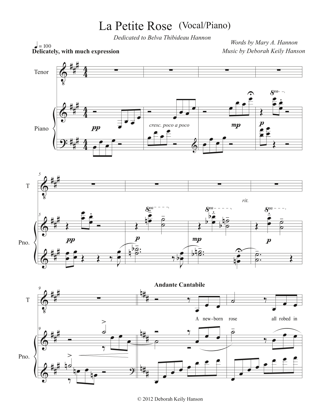 La Petite Rose (Vocal Version)