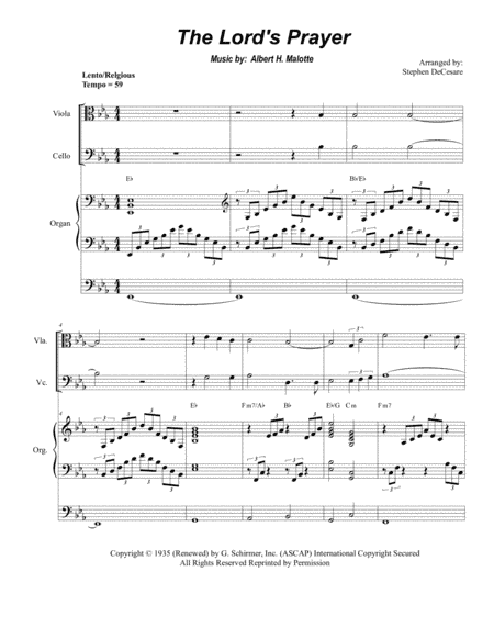 The Lord's Prayer (arr. Stephen DeCesare)