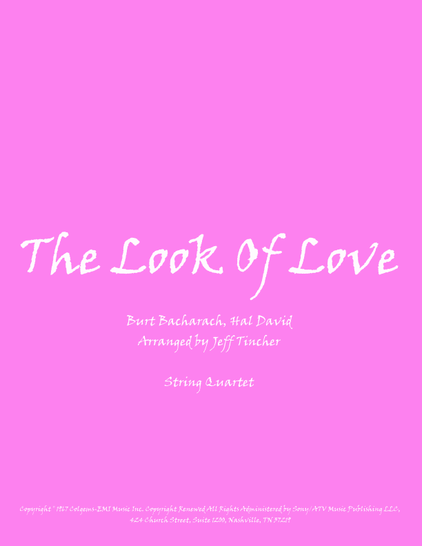 The Look Of Love (arr. Jeff Tincher)