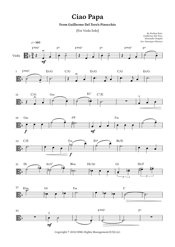 Ciao Papa (arr. Henrique Oliveira)