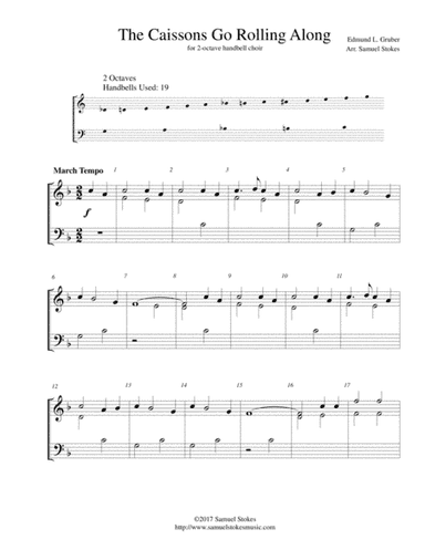 The Caissons Go Rolling Along (The Army Goes Rolling Along) - for 2-octave handbell choir (arr. Samuel Stokes)