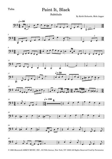 Paint It, Black (arr. Fernanda Moura)