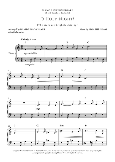 O Holy Night (arr. Danilo "Daca" Alves)