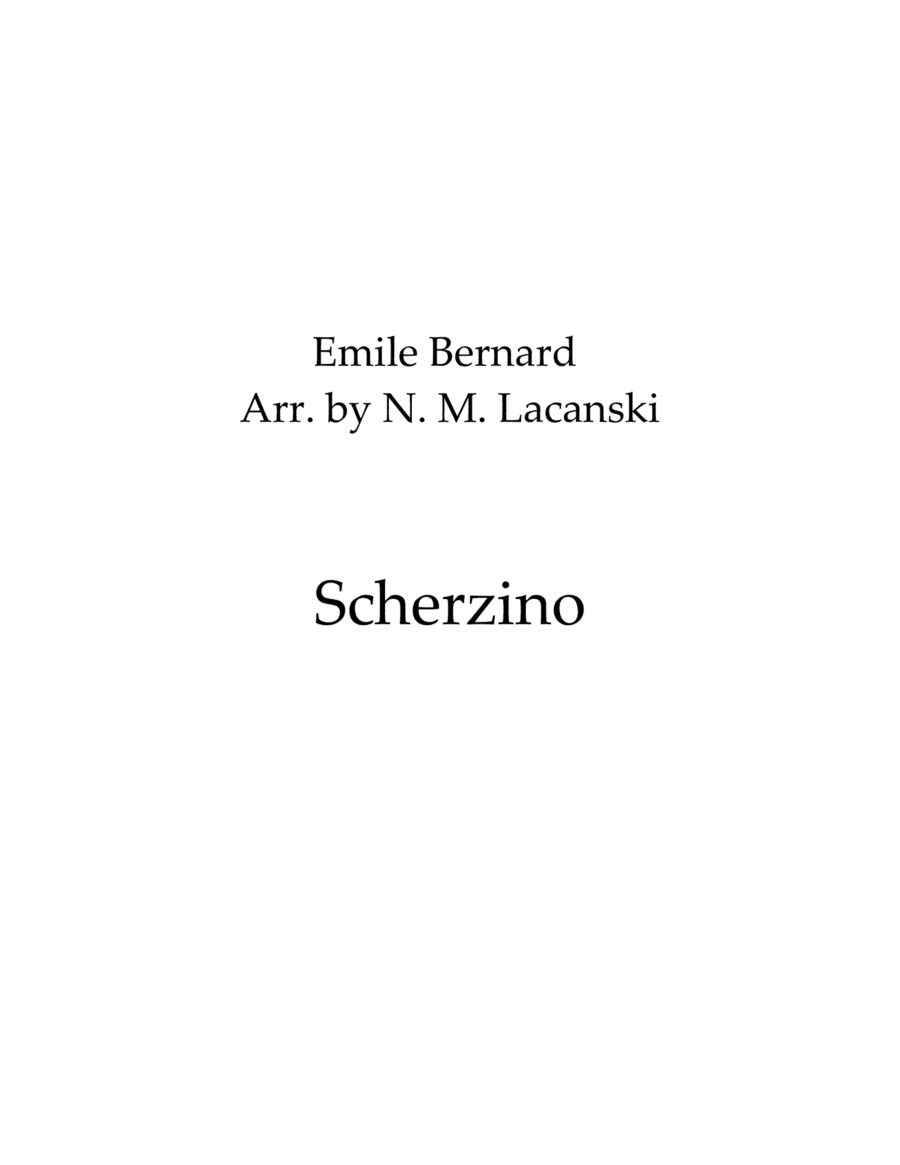 Scherzino (arr. Nick Lacanski)