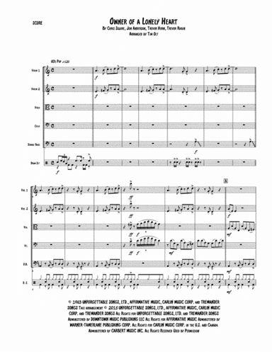 Owner Of A Lonely Heart (arr. Tim Olt)