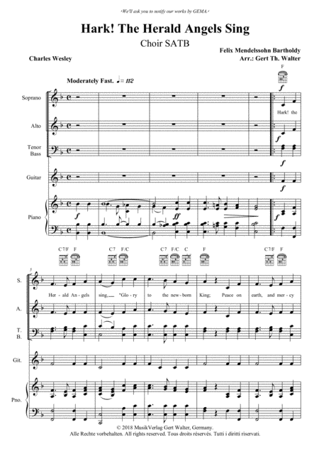 Hark! The Herald Angels Sing (arr. Gert Th. Walter)