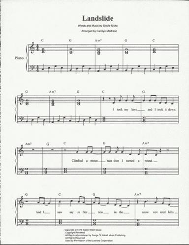 Landslide (arr. Carolyn Medrano)