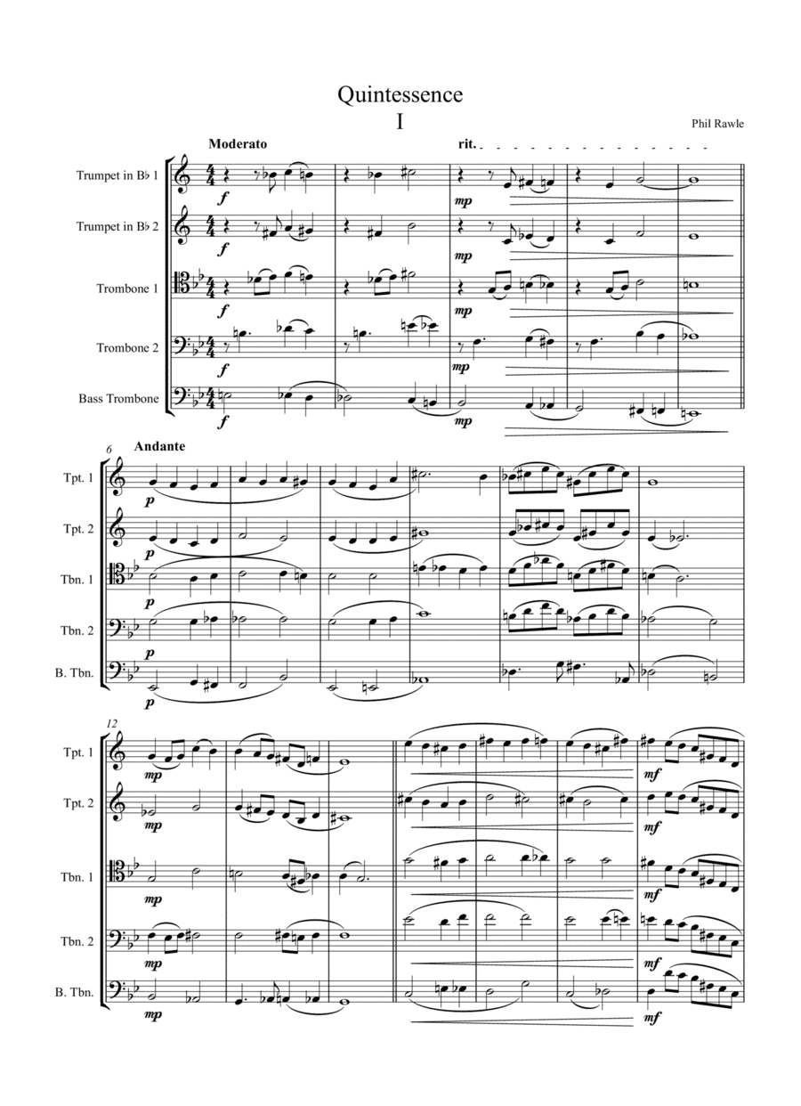 Quintessence I & II - Brass Quintet