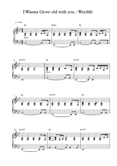I Wanna Grow Old With You (arr. Pineapplechord)